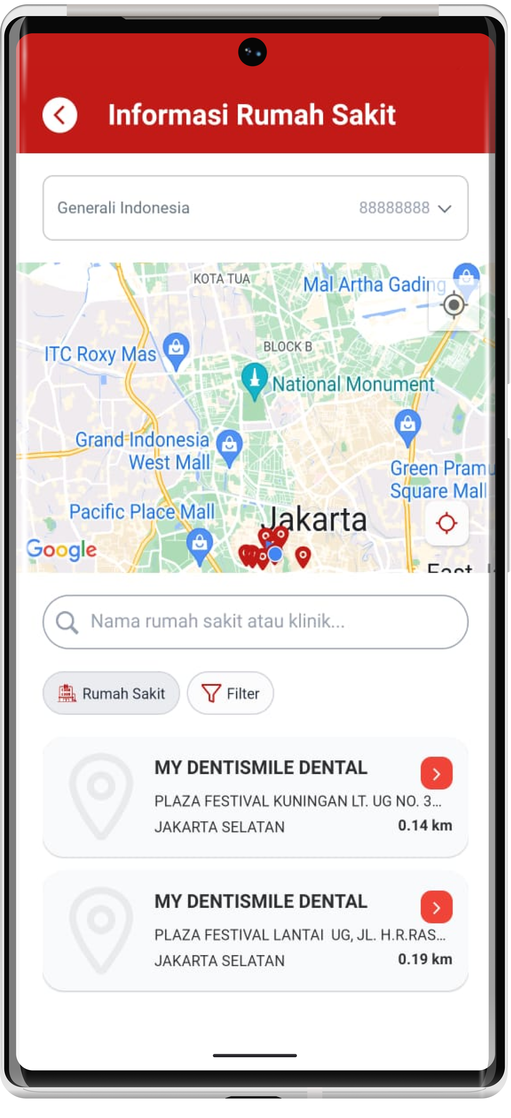 Menemukan Daftar Rekanan Rumah Sakit