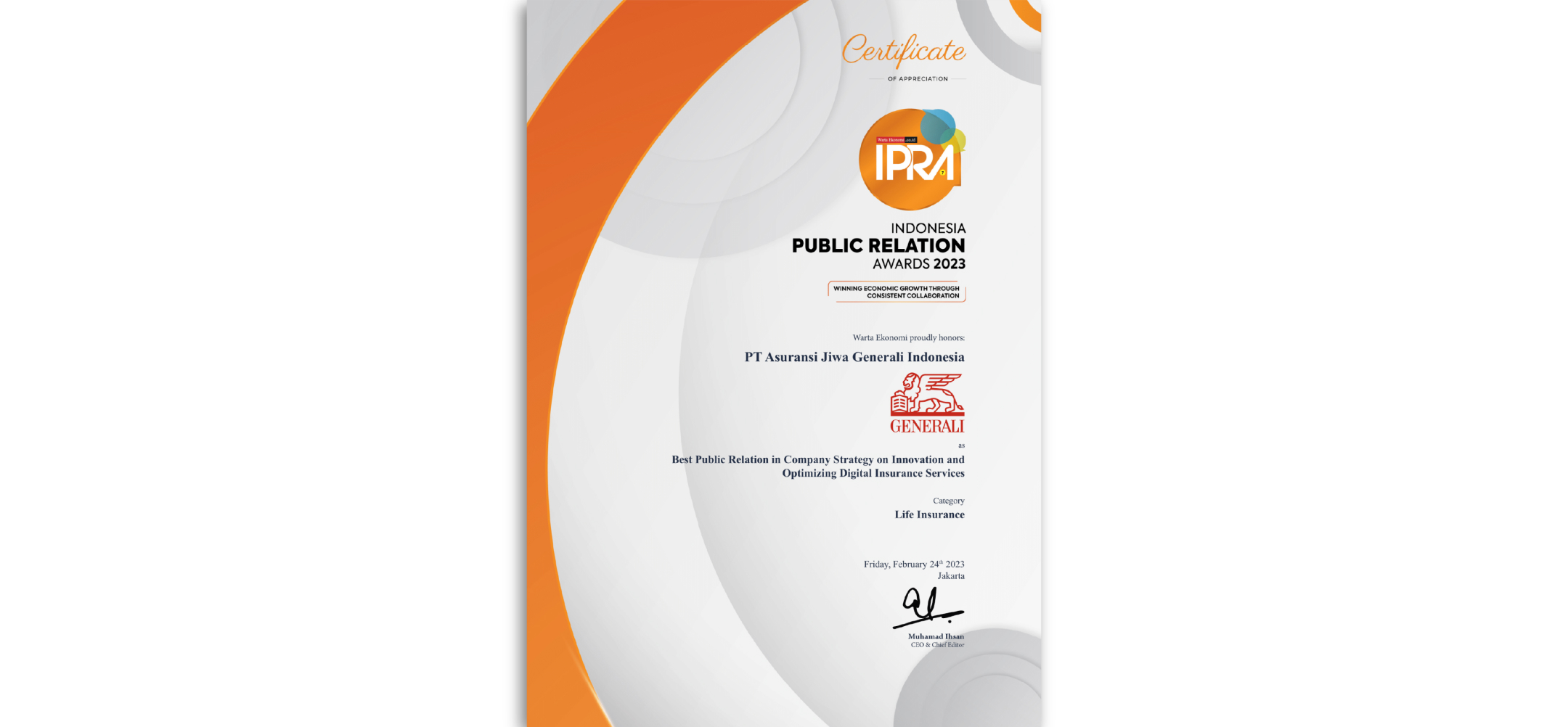 Indonesia Public Relations Award 2023