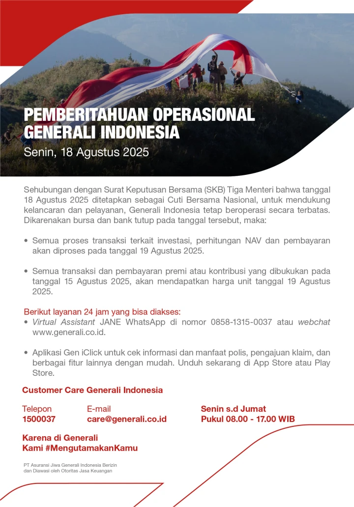 HUT RI 80 Operational Schedule